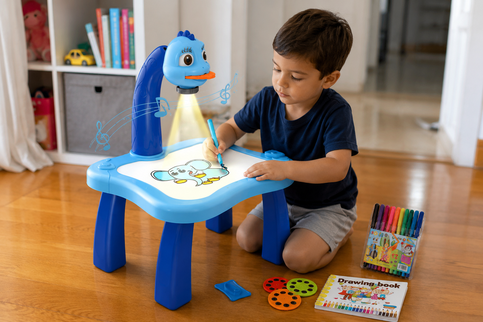 Escritorio de aprendizaje para niños (azul / rosa)