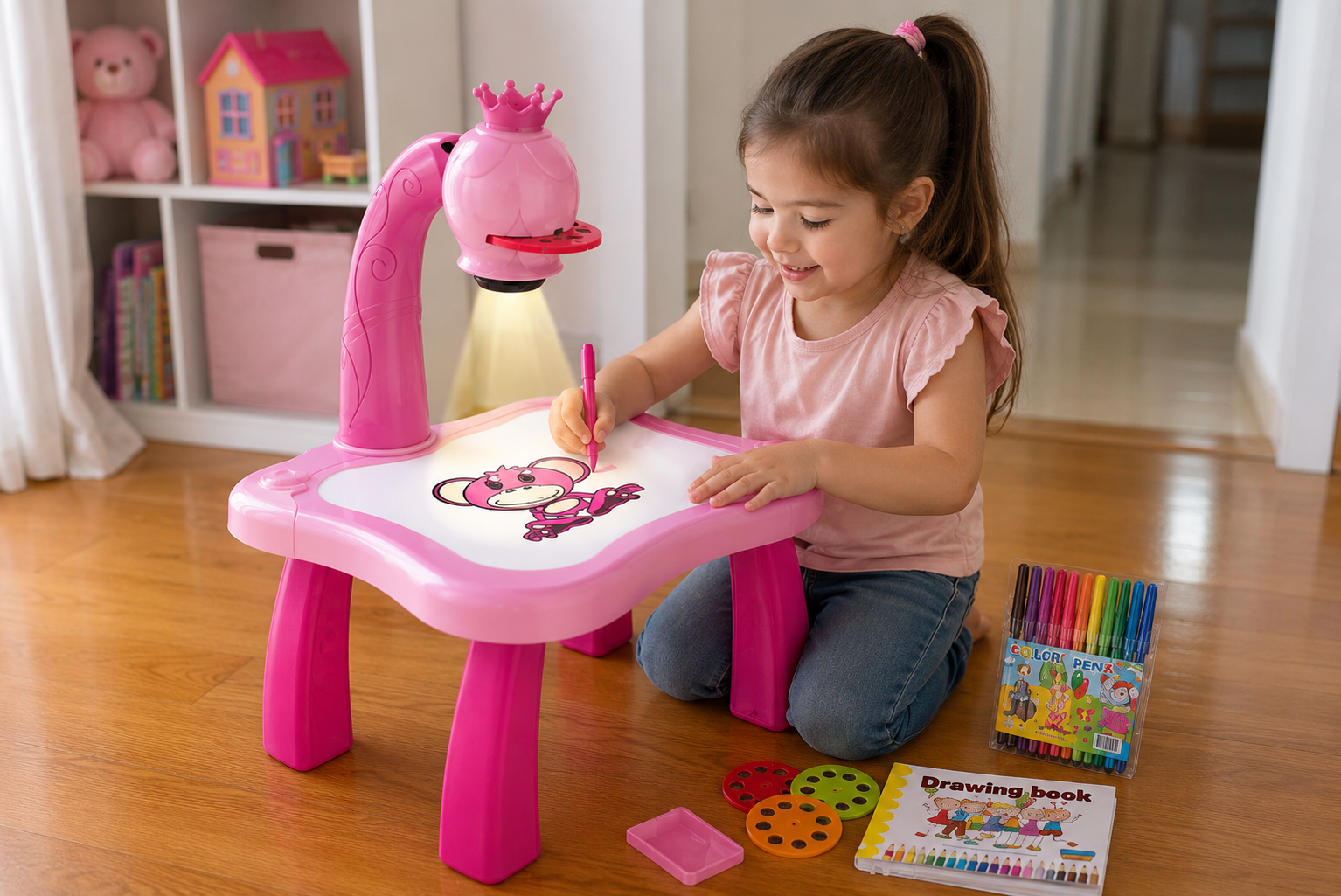 Escritorio de aprendizaje para niños (azul / rosa)