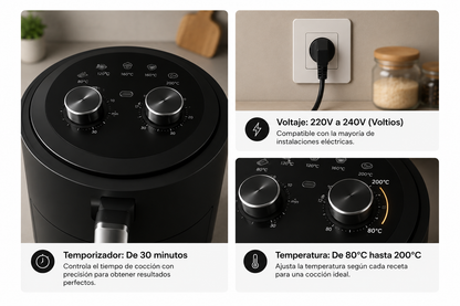 Freidora de aire 4L 1200w