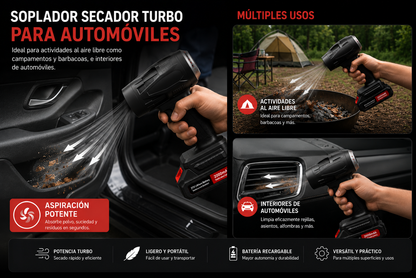 Soplador de aire AIRTURBO 2 + Batería de REGALO