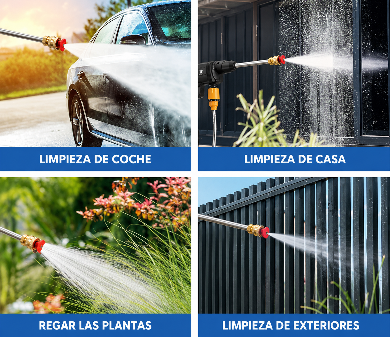 AirClean PRO - Pistola de Alta Presión para Limpieza